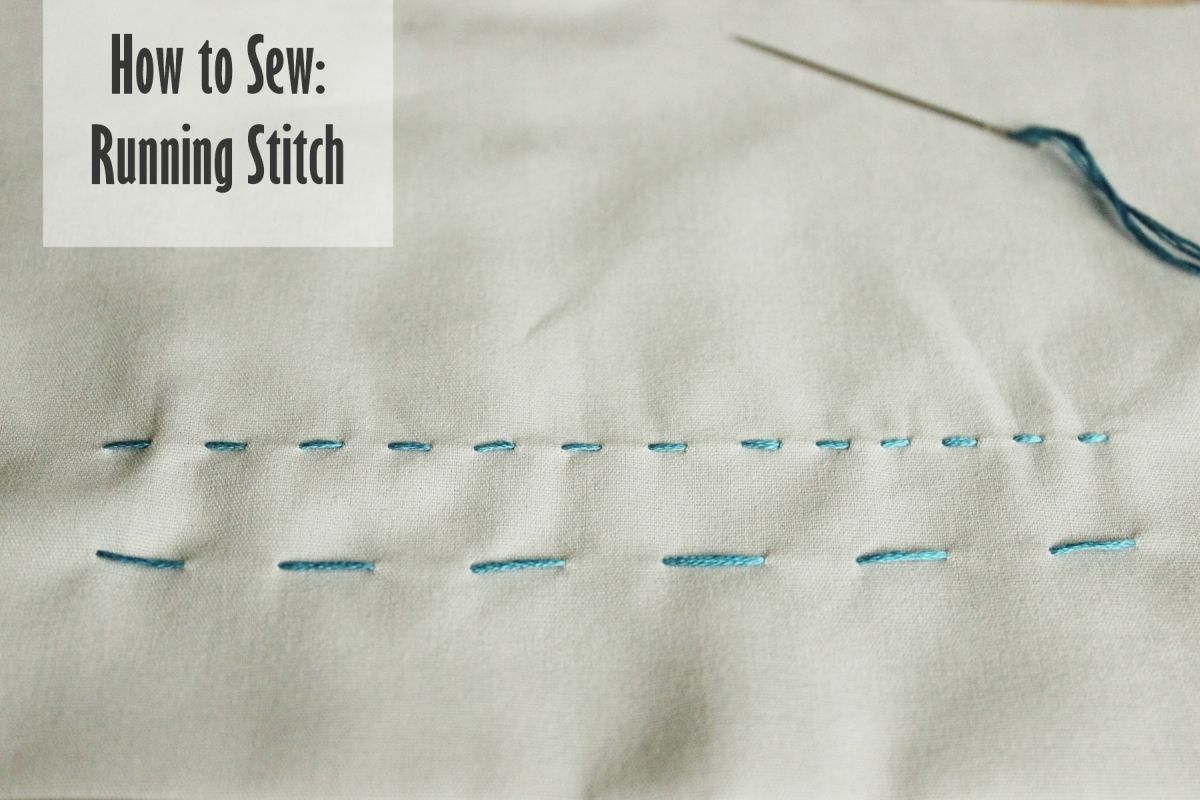 How to Sew- Running Stitch