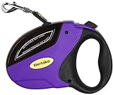 Hertzko Heavy Duty Retractable Dog Leash Great for Small, Medium & Large Dogs up to 110lbs - Strong Nylon Ribbon Extends 16ft