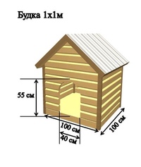 Будка для среднеазиатской овчарки размеры чертежи