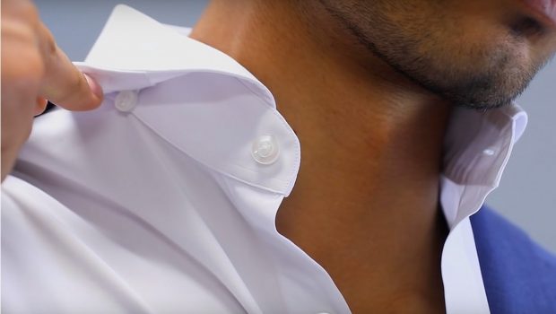 The hidden concealed button down collar