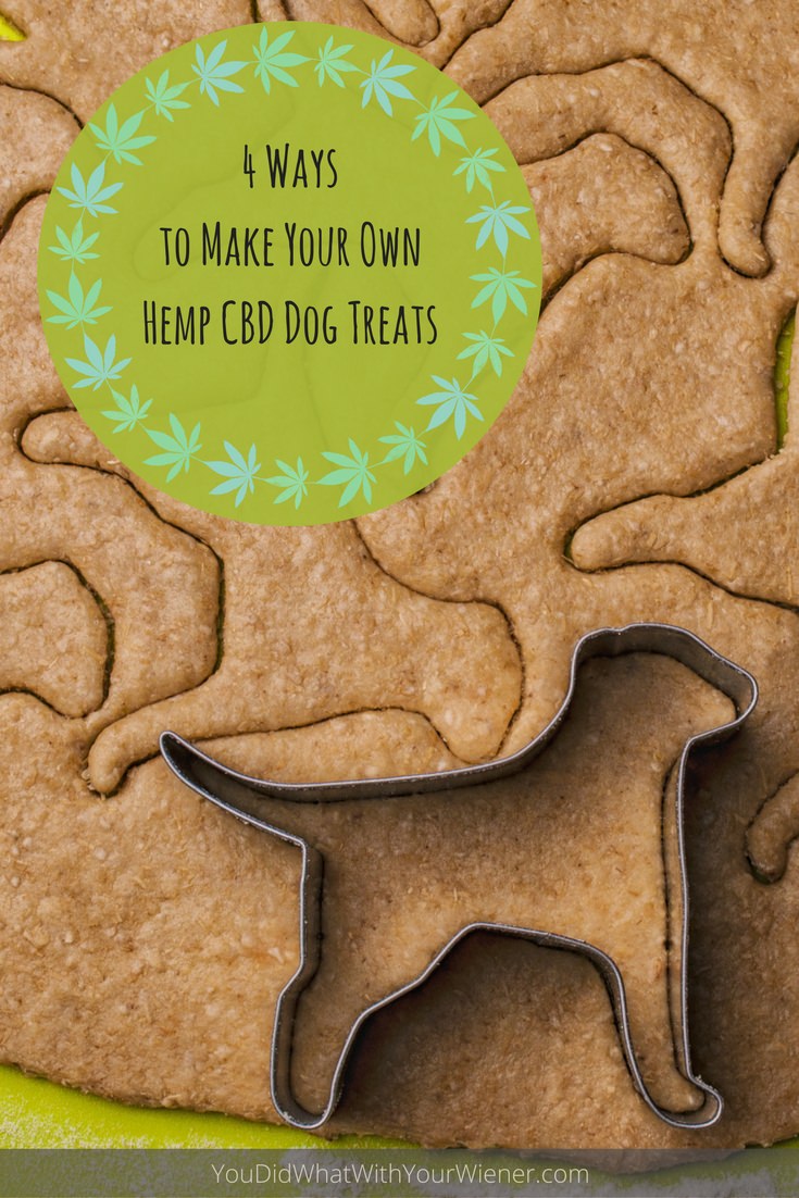 Using Hemp CBD oil, there are several ways you can make your own dog treats at home
